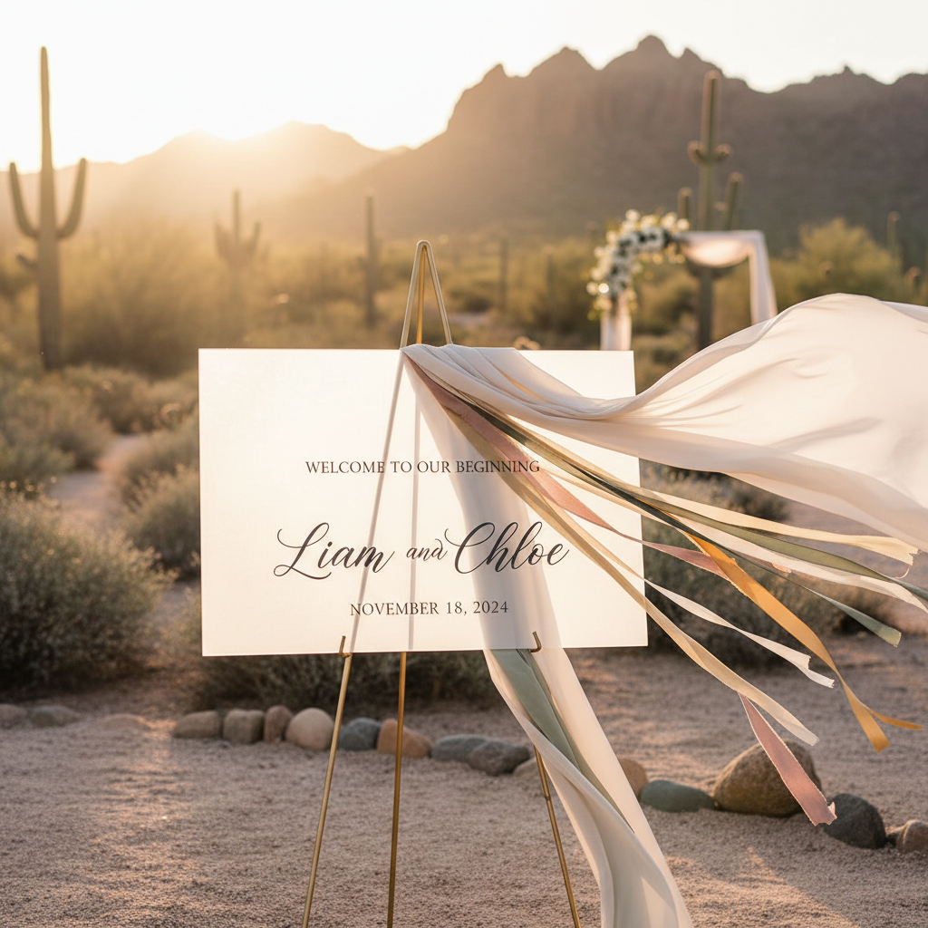 What Should You Put on Your Wedding Welcome Sign? A Complete Guide for Arizona Couples
