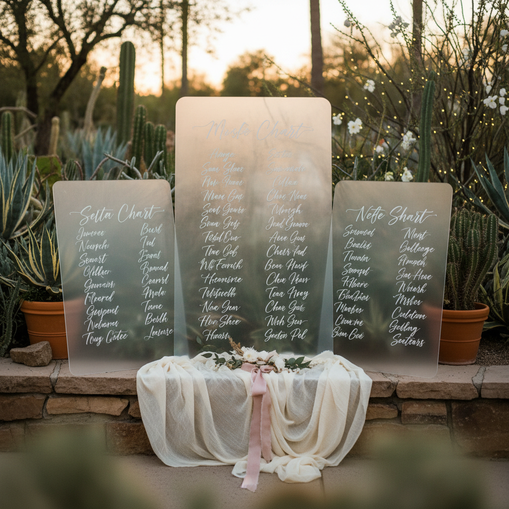 Custom Seating Chart Signs in Arizona: Your Design, Your Guest List