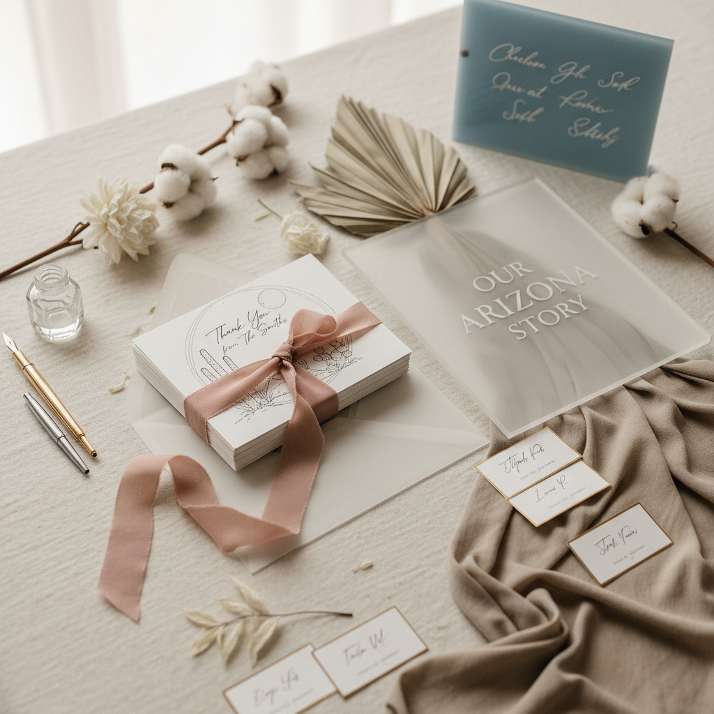 Hero image for: When to Send Wedding Thank You Cards: A Timeline for Arizona Couples — Aim to send your thank you cards within three months of your wedding day, and within about two weeks for any gifts that arrive before the wedding.